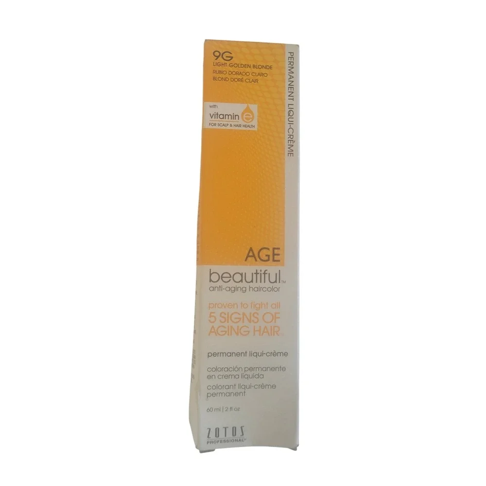 Zotos AGE beautiful 9G Light Golden Blonde Permanent Haircolor‎ 2oz